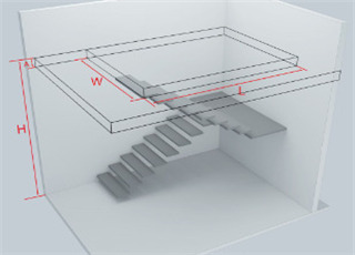 u shaped plate stringer stairs